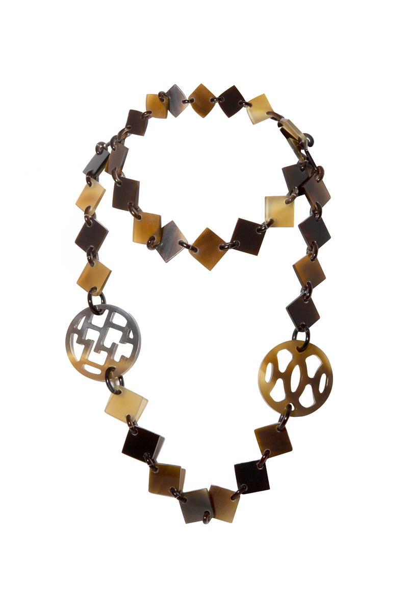 Brown Lacquer Lena Necklace