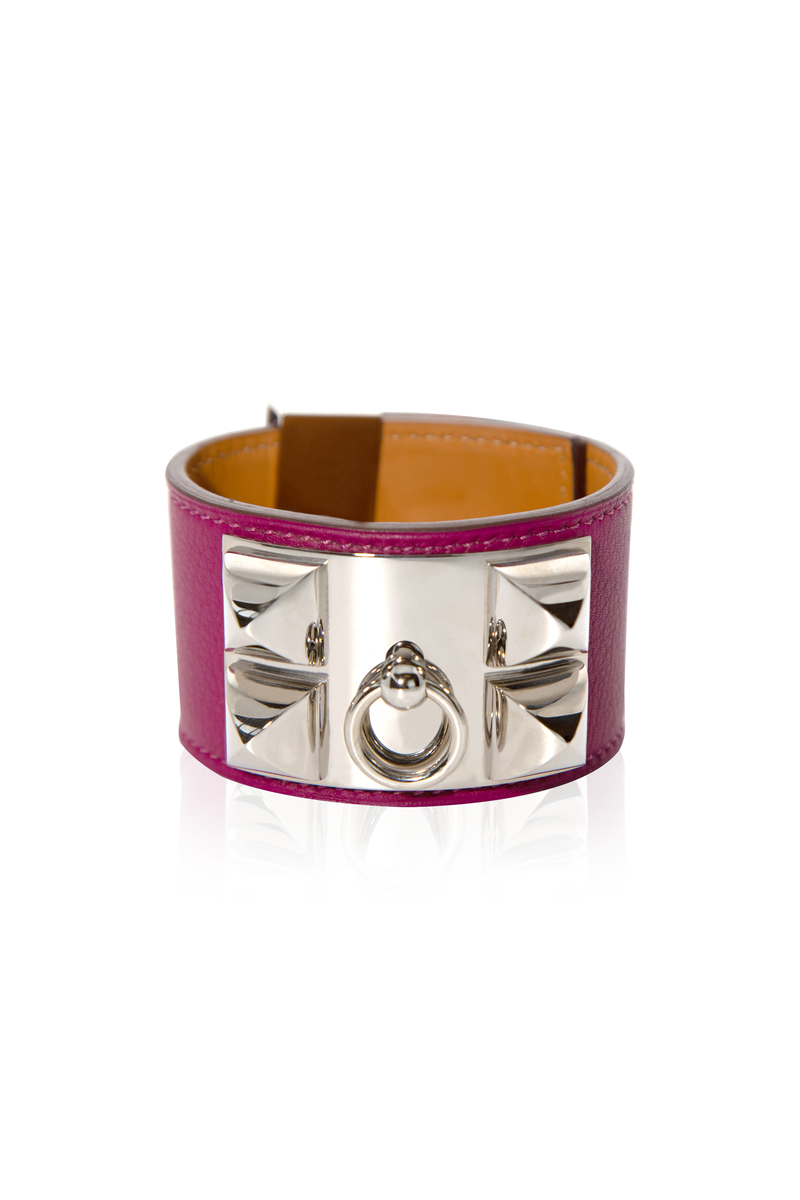 Collier de Chien Bracelet Prune PHW