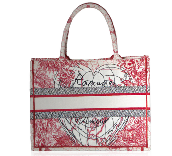 Dior D-Royaume d’Amour Canvas Book Bag