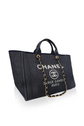 MM Navy Gold Hardware Deauville Tote
