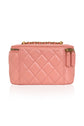 Vanity Case Pink Leather Handbag