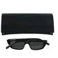 Black cat-eye sunglasses by Saint Laurent with dark tinted lenses and bold frames, stylish accessory for fashion-forward looks.