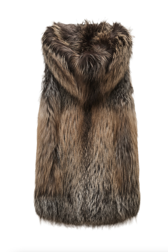 Hooded Fur Gilet