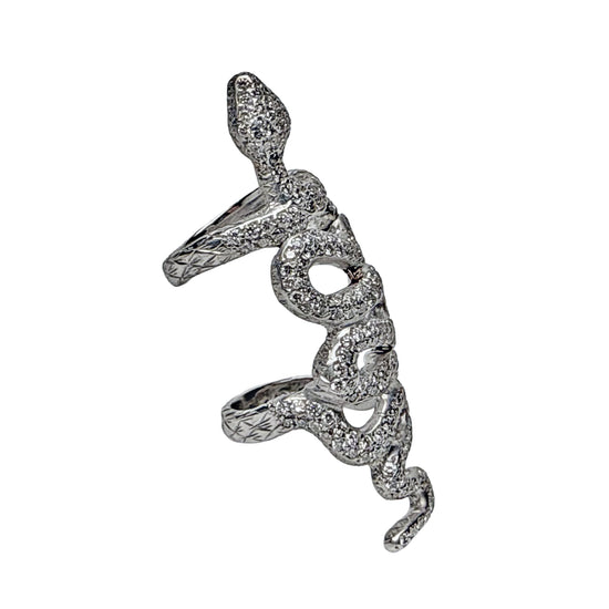 18K Coiled Snake Ring