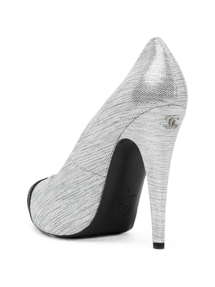 Chanel Silver Pumps
