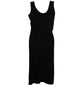 Dior sleeveless draped dress displayed on a hanger, showcasing elegant fabric and stylish design.