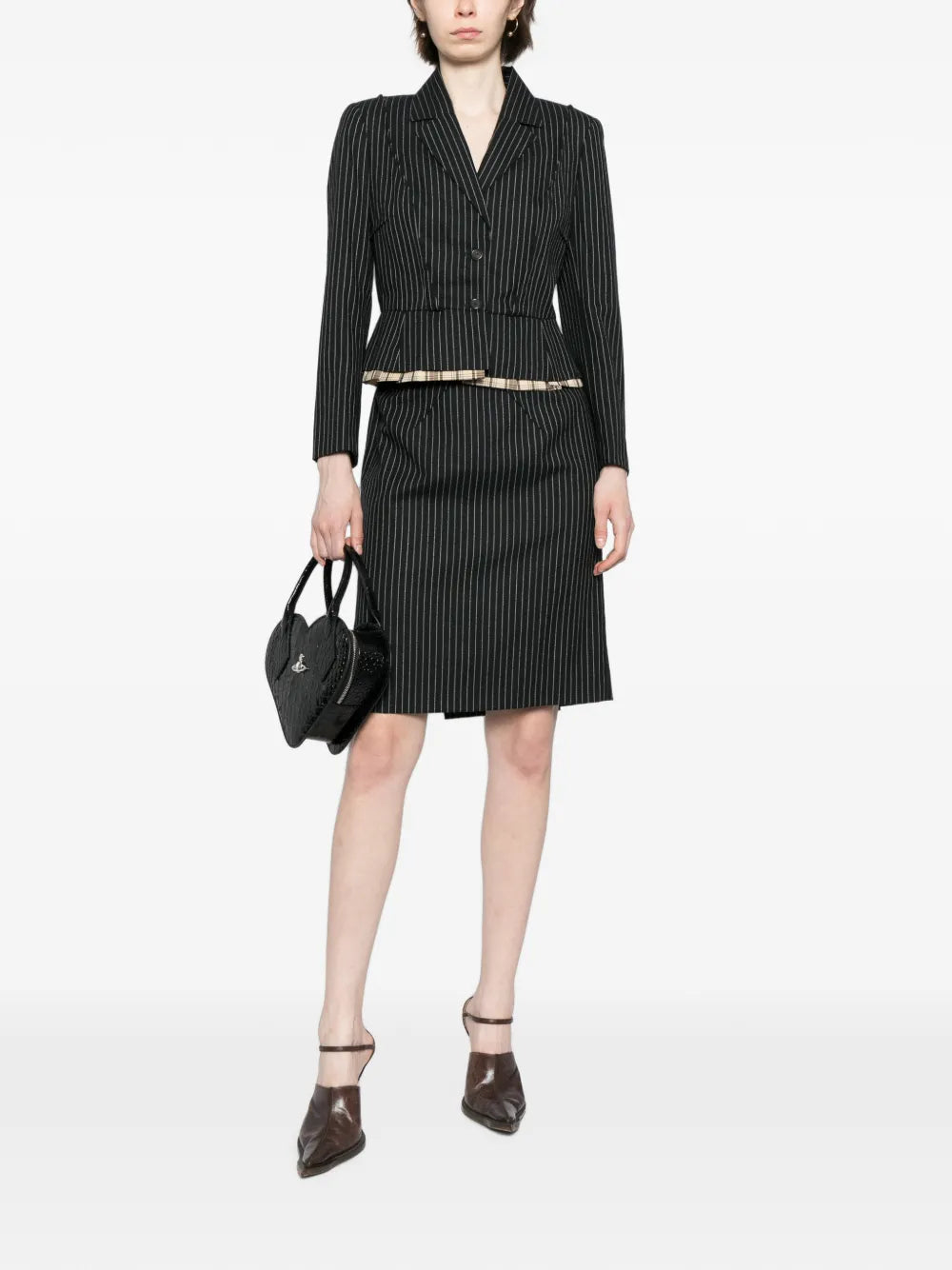 Striped Skirt Suit Set - view 2