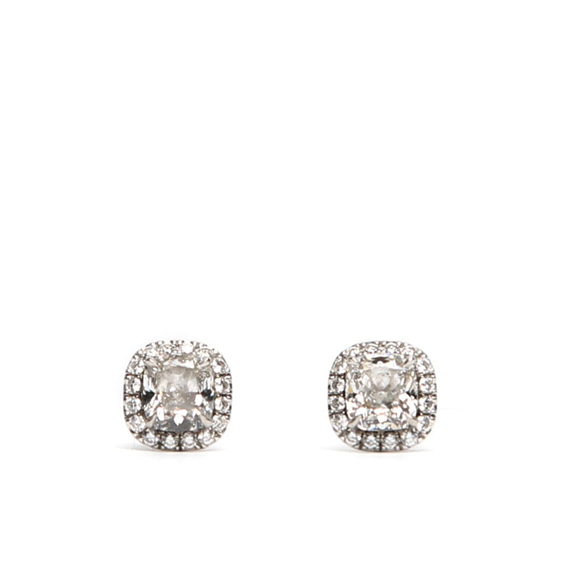 White Gold Diamond Stud Earrings