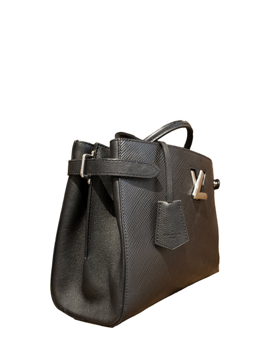 Twist Leather Tote Bag