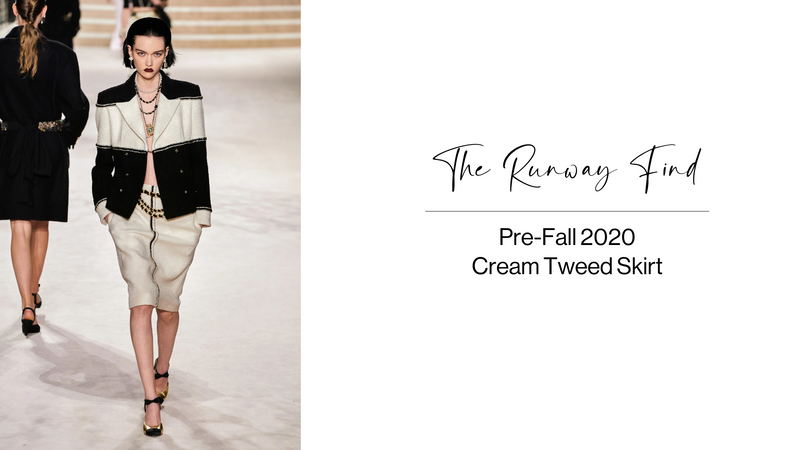 Cream Tweed Skirt
