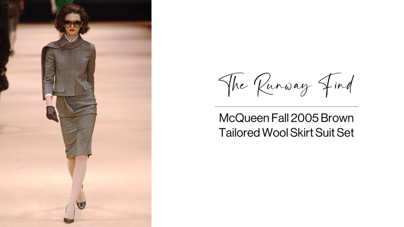 2005 Brown Tailored Wool Skirt Suit Set - view 4