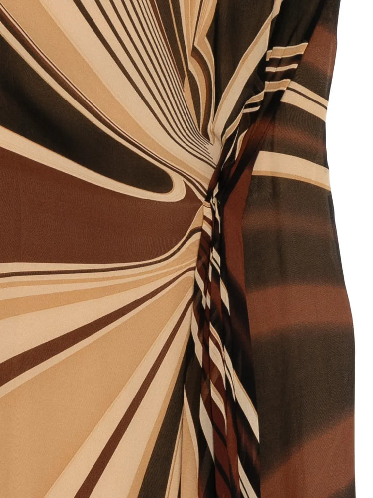 Versace 2000 Geometric Print Dress
