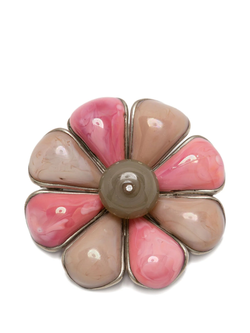 Vintage Chanel camellia brooch, front view