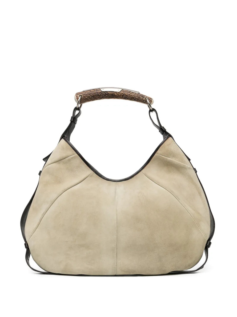 Suede Large Mombasa Bag Beige