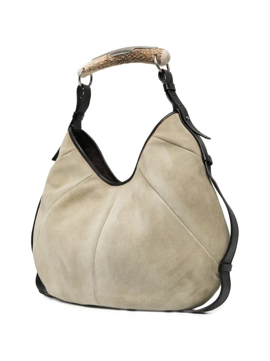 Suede Large Mombasa Bag Beige