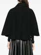Black Cape-Collar Coat