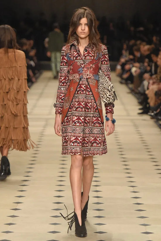 Burberry Fall 2015 Embroidered Trench Coat