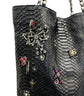 Paris London Crystal Embellished Tote