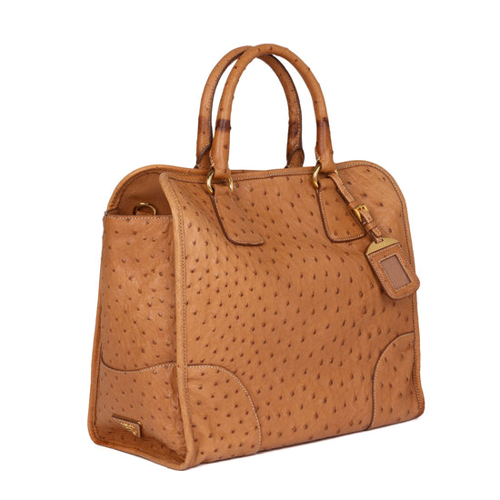 Camel Double Handle Tote Bag
