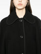 Black Cape-Collar Coat