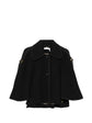 Black Cape-Collar Coat