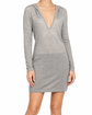 Chanel long grey hooded lounge top, soft fabric, relaxed fit, featuring a hood and casual style, perfect for comfortable everyday wear.