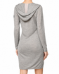 Chanel long grey hooded lounge top, soft fabric with a relaxed fit, featuring a hood and casual style for comfortable wear.