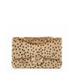 Chanel cheetah print medium flap handbag with gold hardware, featuring a stylish animal print design and elegant craftsmanship.