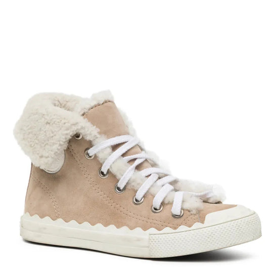 Shearling Beige Suede Kyle Sneakers