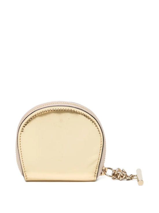 Gold Metallic Coin Purse w/ Mirror