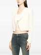 Cropped Cream Blazer