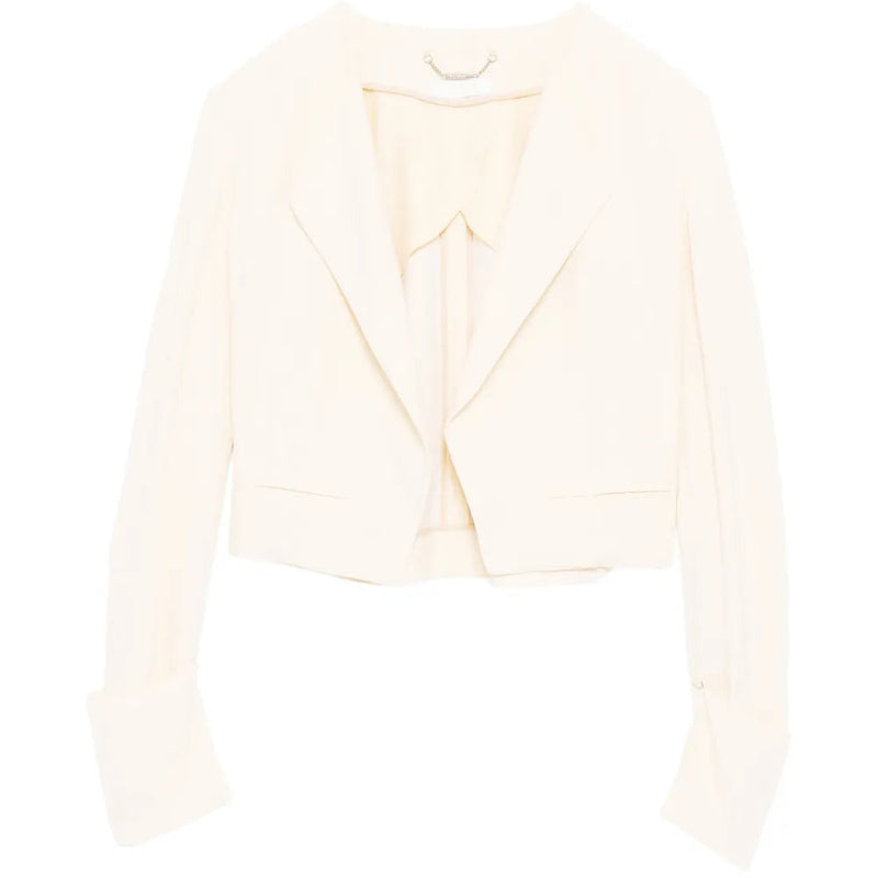 Cropped Cream Blazer