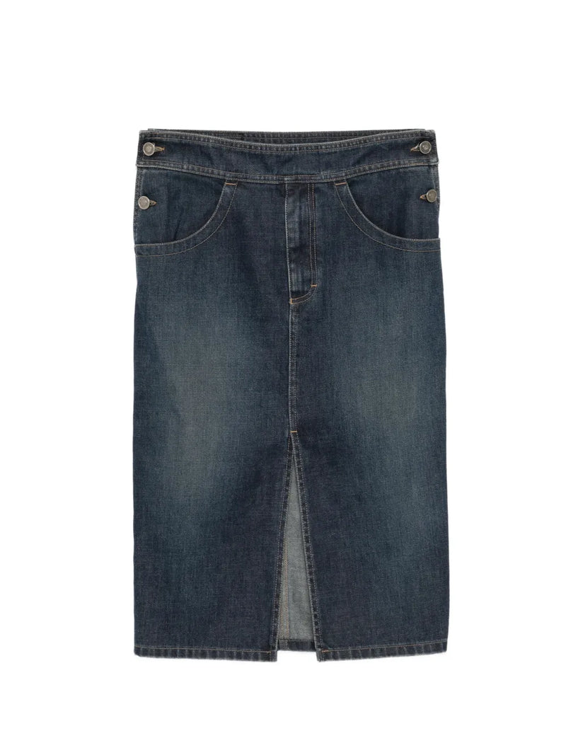 Pencil Denim Skirt