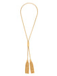 Gold Tone Tassel Necklace