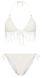 CC Logo Fringed bikini