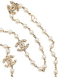 CC pearl-embellished chain necklace