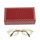 Vintage Louis Cartier sunglasses with round tinted lenses and classic metal frames, stylish eyewear for a sophisticated look.