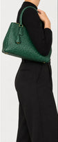Pre-owned Prada green ostrich leather Double Zip Galleria handbag