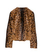 Leopard Print Ponyhair Jacket