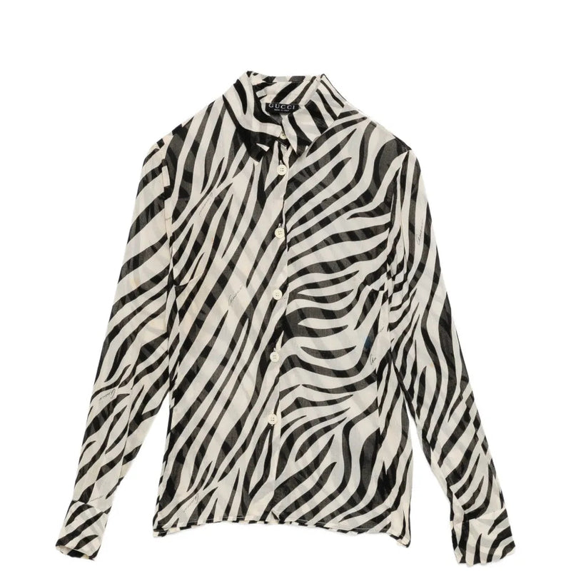 Vintage SS 1996 by Tom Ford Zebra Print Shirt