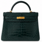 alligator hermes Kelly 32 Vert Anglaise