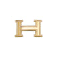 Hermès 18K rose gold belt buckle with diamond accents, elegant accessory for stylish belts and sophisticated outfits.