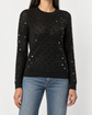 Louis Vuitton black sequin embellished top featuring shimmering sequins and stylish design, perfect for elegant occasions.
