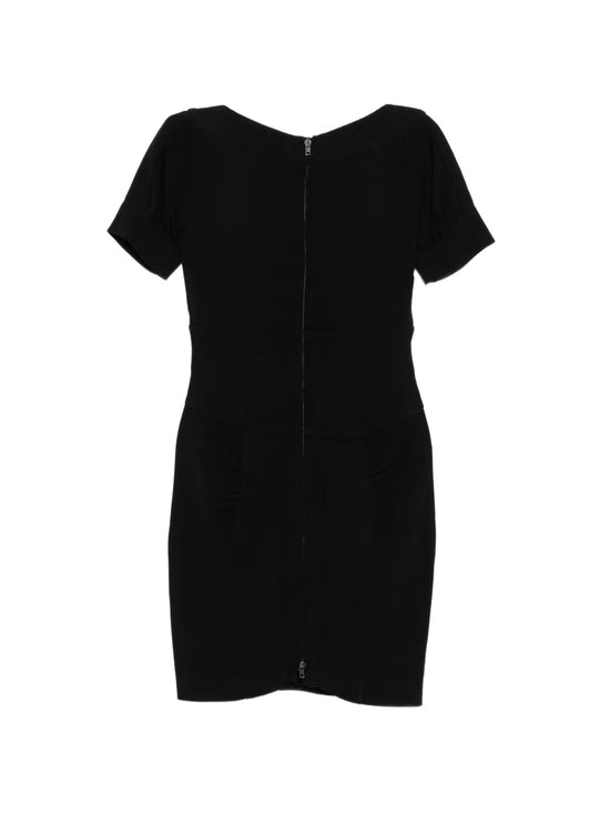 Black Short-Sleeve Dress