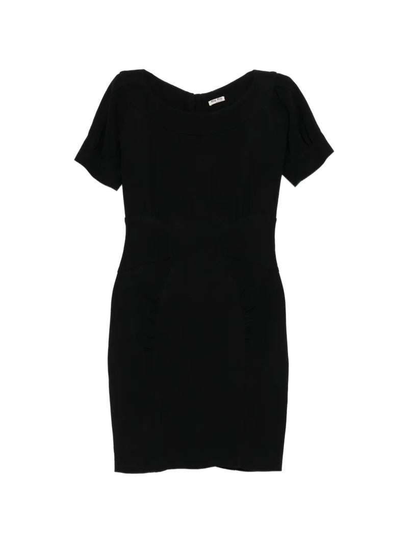 Black Short-Sleeve Dress