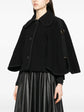 Black Cape-Collar Coat