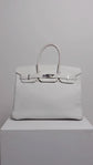 Birkin 35 White Epsom PHW