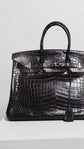 Birkin 35 Grey PHW