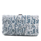 Satin Sequin Embroidered La Pausa Evening Clutch
