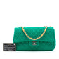 Perforated Calfskin Expandable Shoulder Bag